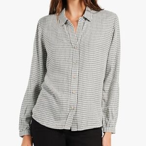 NWT Nick + Zoe Femme Plaid Buttonfront Blouse Size Woman's 3X